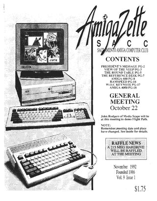 AmigaZette - 1992-11 cover